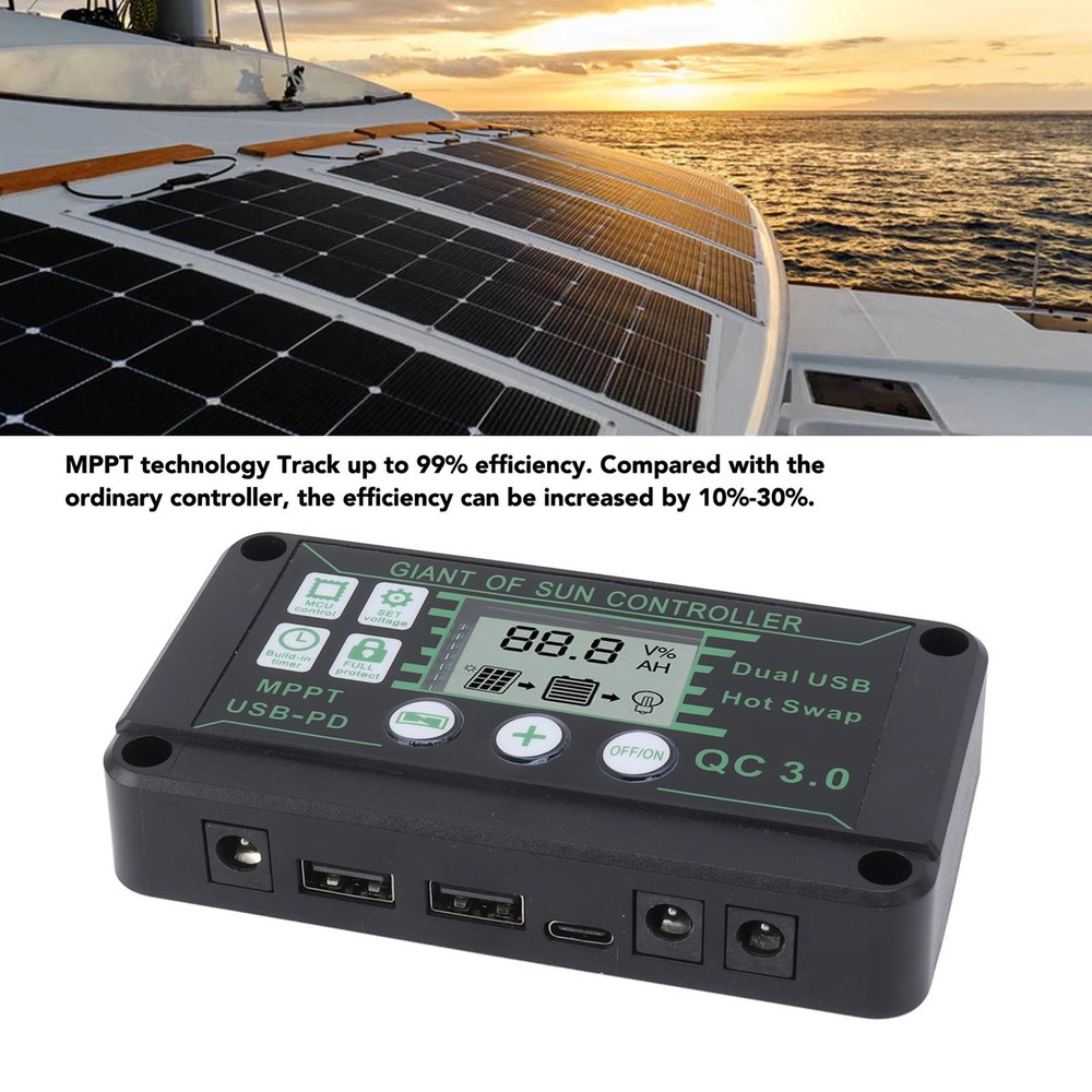 § 20A Solar Charge Controller MPPT ABS Auto Solar Regulator Charge
