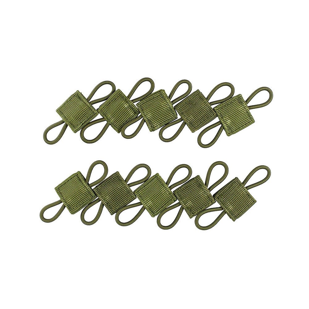 10Pcs Tactical Molle System Backpack Attachment PTT Antenna Binding Buckle