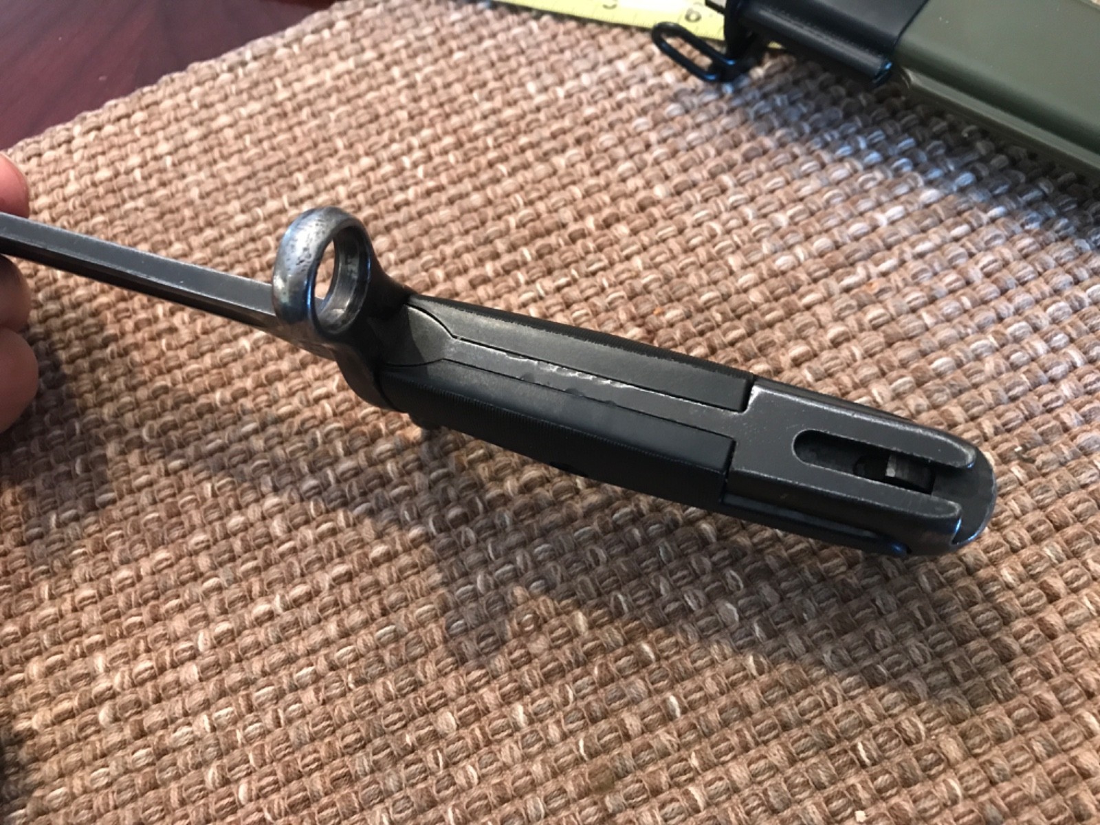 West German / GREEK GI issue 10” M1 BAYONET & Scabbard* U.S. WWII M1 Garand #723