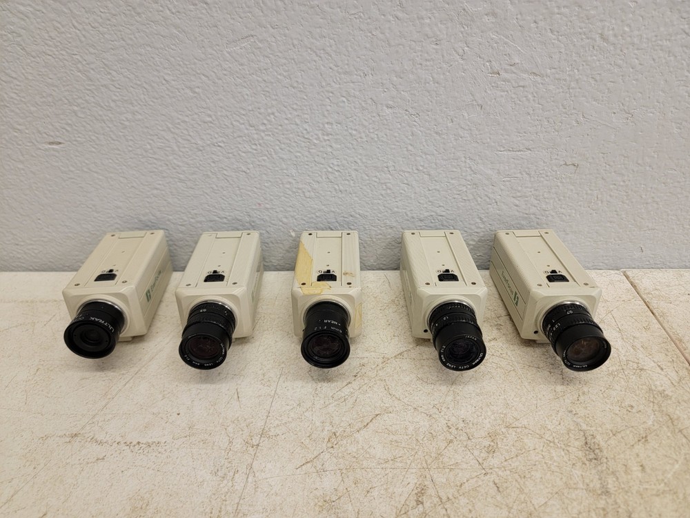 (5) Everfocus EX100/E CCD Black & White Security Camera W/ Various Lens 1