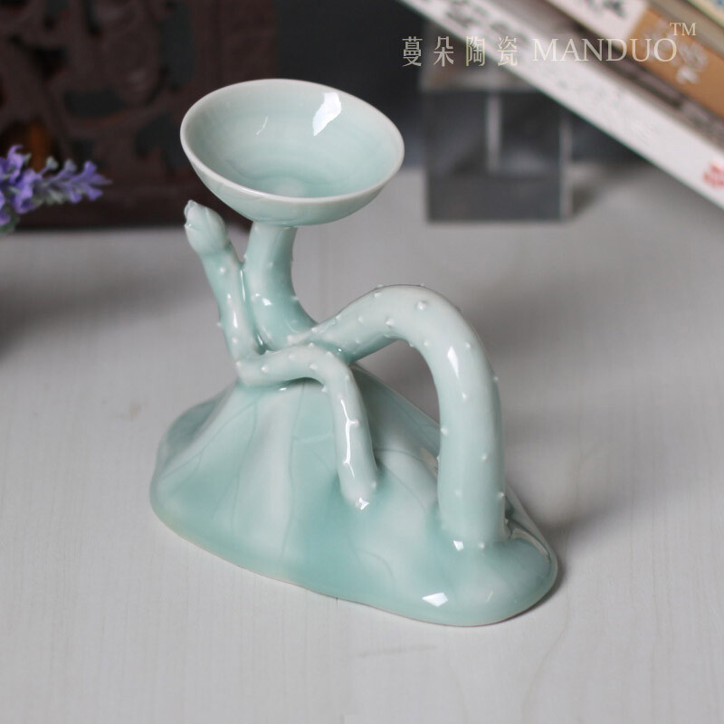 Columnar Candlestick Ceramic Art Candlestick