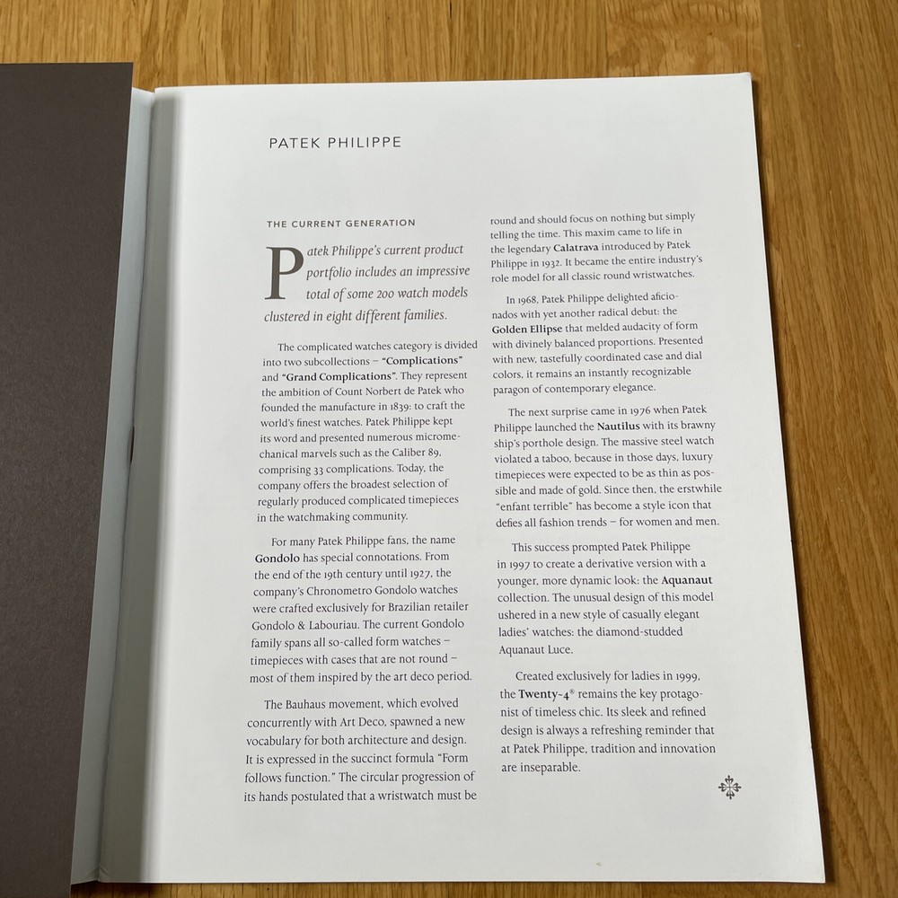 Patek Philippe Geneve Collection Supplement 2011 Great condition!