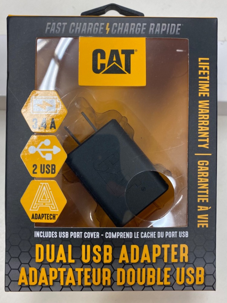 CAT Dual USB Adapter (CAT-AC2USB-BLK)