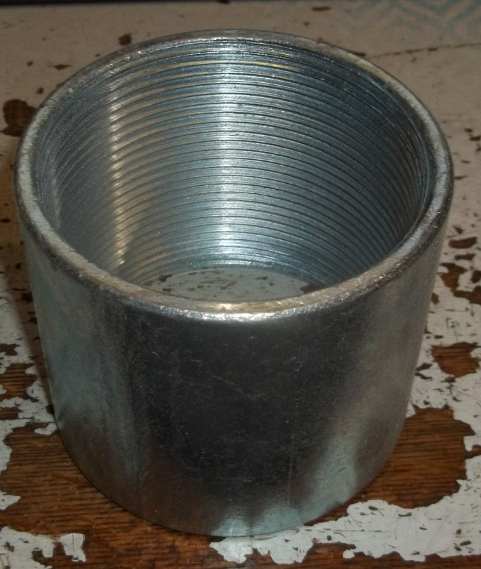 3" GALVANIZED THREADED FEMALE RIGID CONDUIT COUPLING (W8)