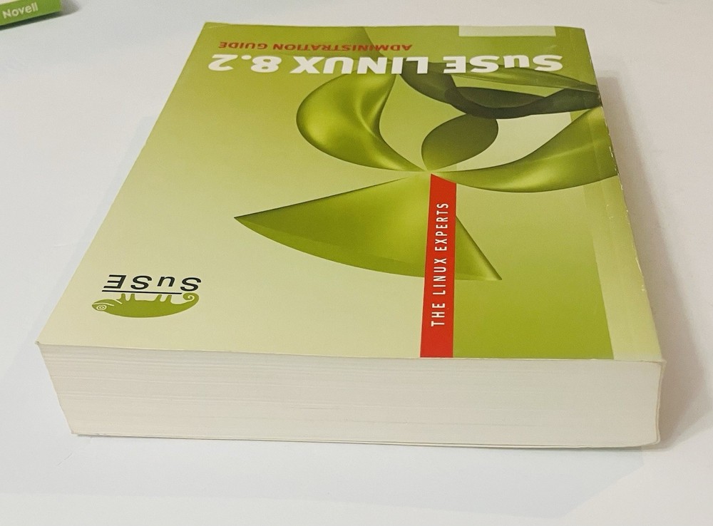 SuSE Linux 8.2 Administration Guide (2003) Vintage Linux Manual | VG Condition