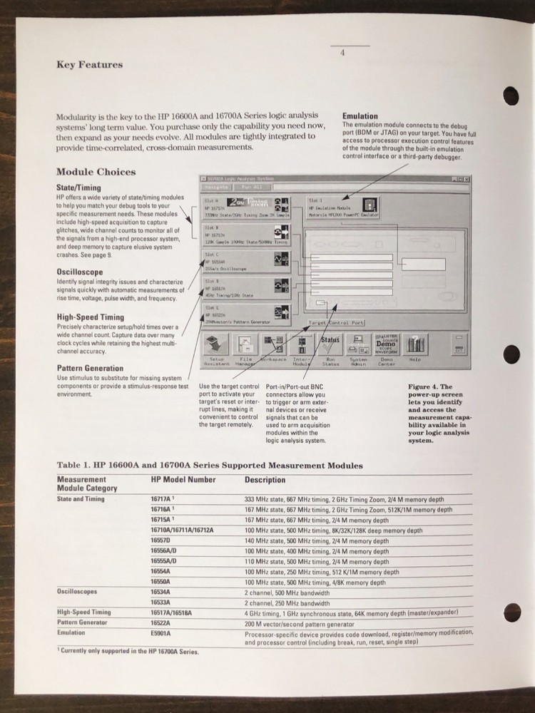 Hewlett-Packard HP - 16600A and 16700 Series Logic Analysis System Mainframes
