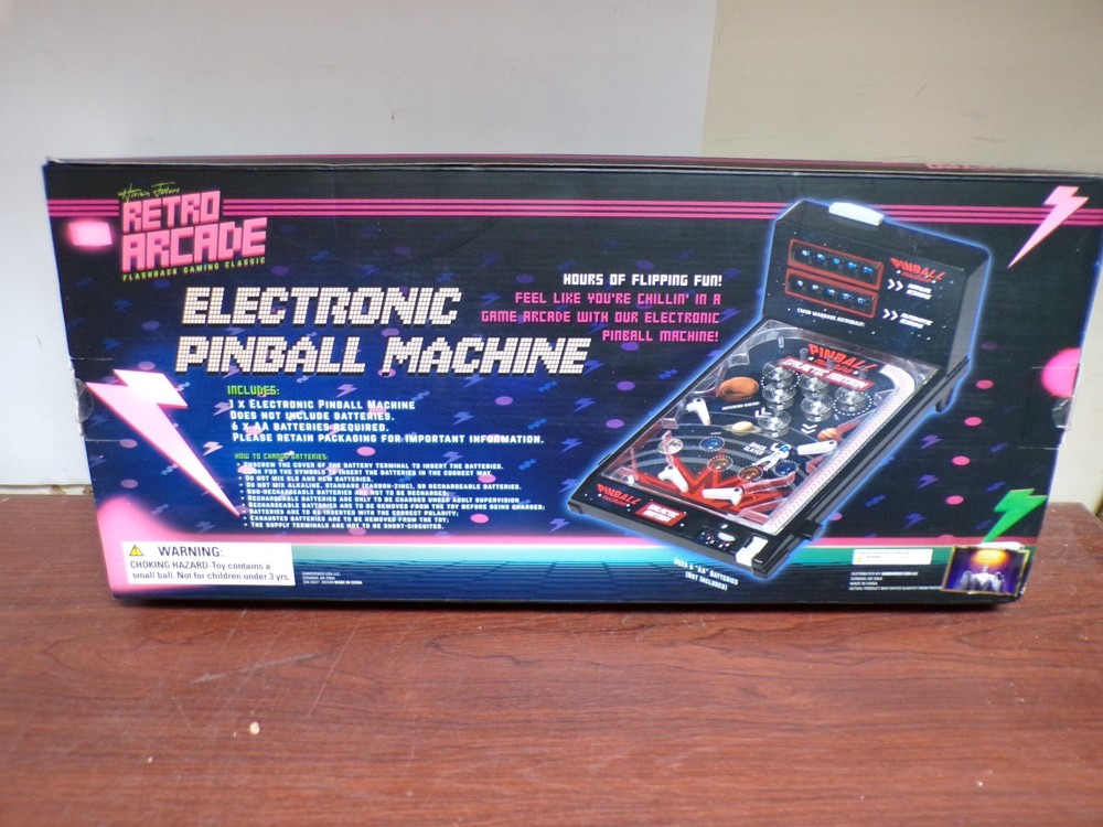 Retro Arcade Electronic Pinball Machine NIB