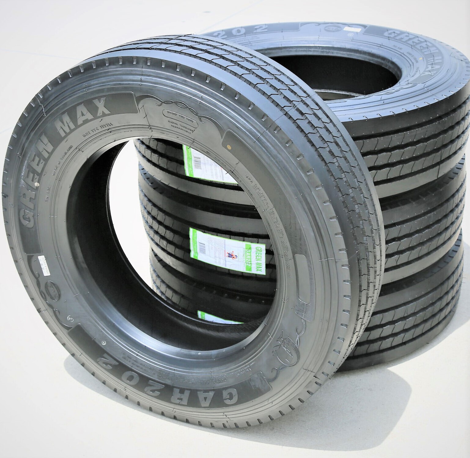 2 Tires Green Max GAR202 225/70R19.5 Load G 14 Ply All Position Commercial