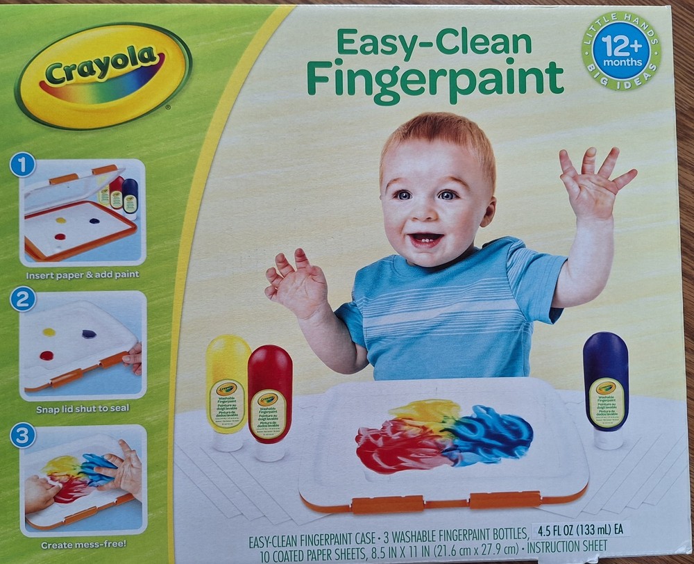 Crayola Easy Clean Fingerpaint Set