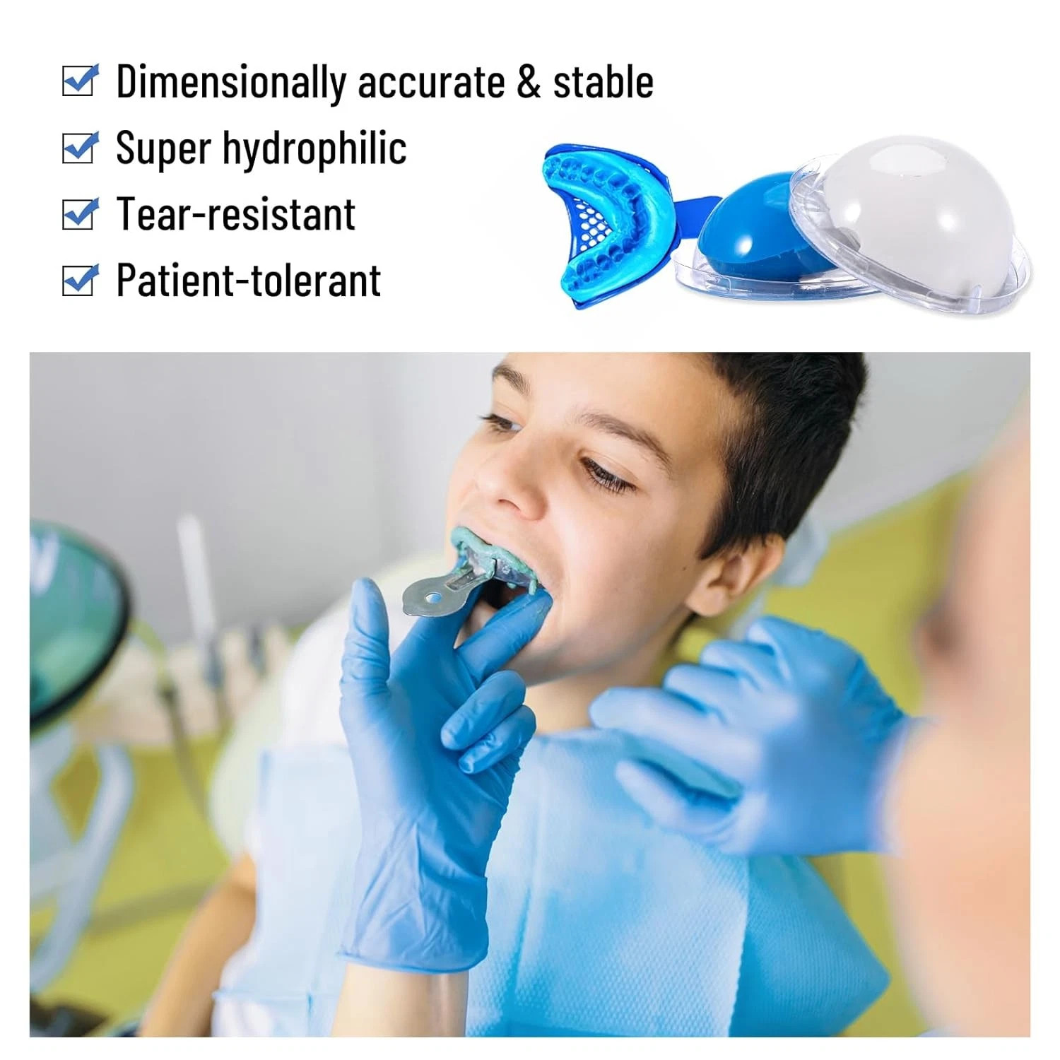 12x25g New Dental Putty Fast Set PVS VPS Impression Silicon Material Mint Base U