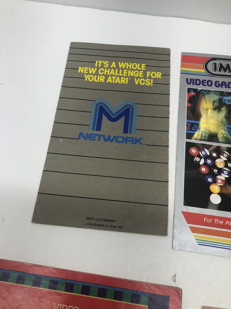 Vintage Atari Game Catalog Lot