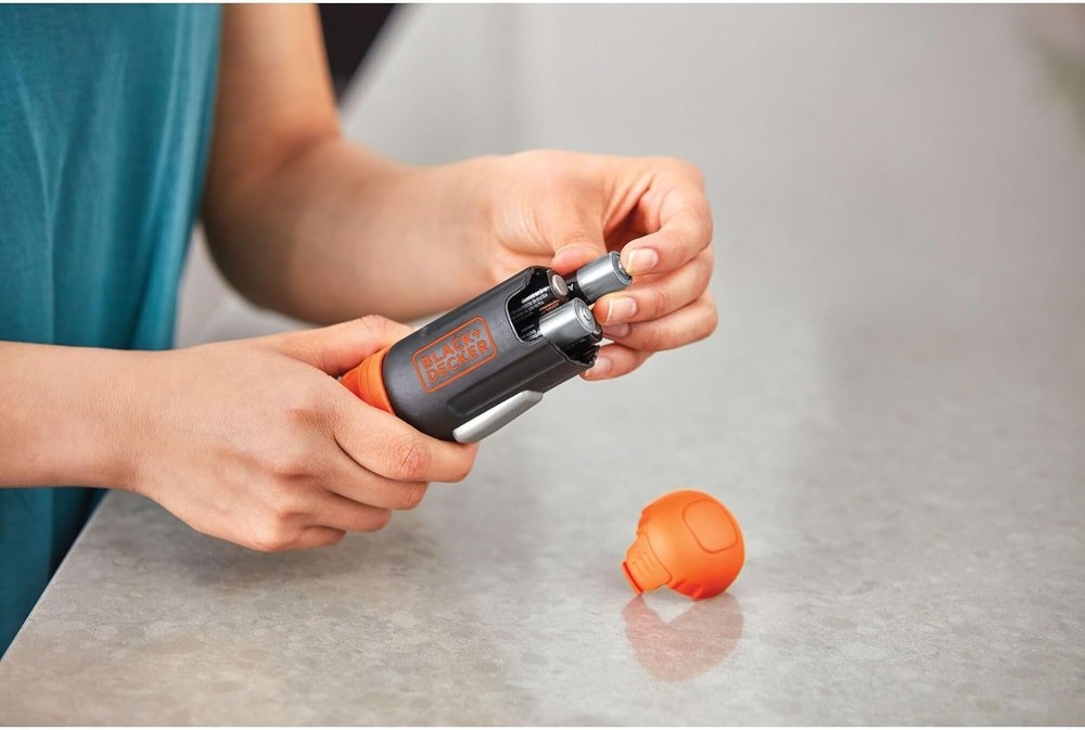BLACK+DECKER Cordless Screwdriver, Alkaline (BCF601AA)