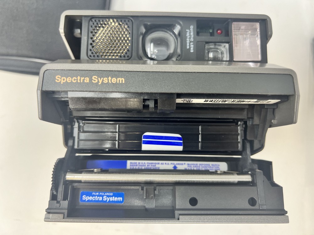 Polaroid Spectra System Camera W/ Remote Transmitter Receiver Filter Set & Case