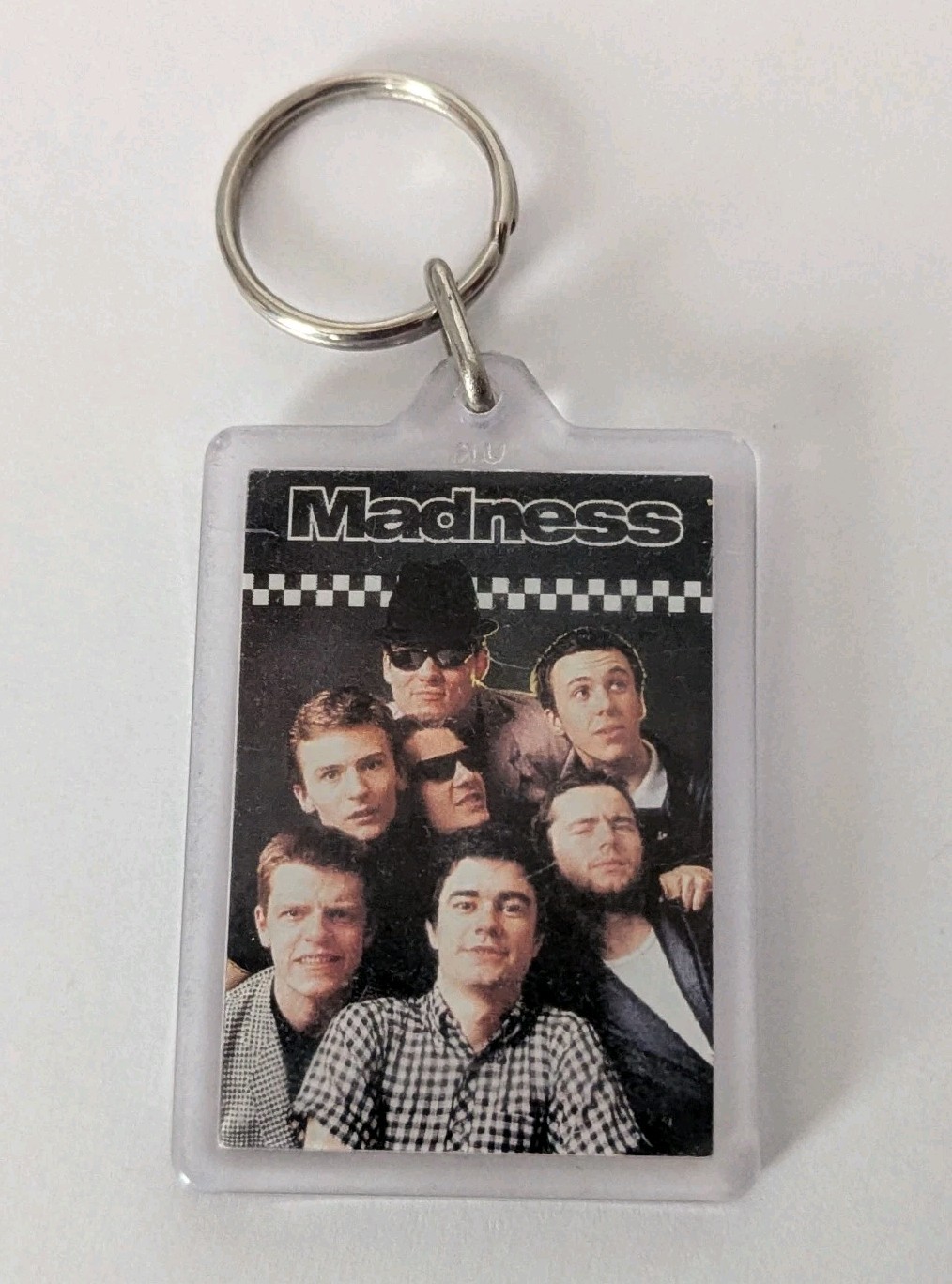 MADNESS - Vintage 1980s Band Keychain + Postcard + Pin - Lot Of 3 Pieces