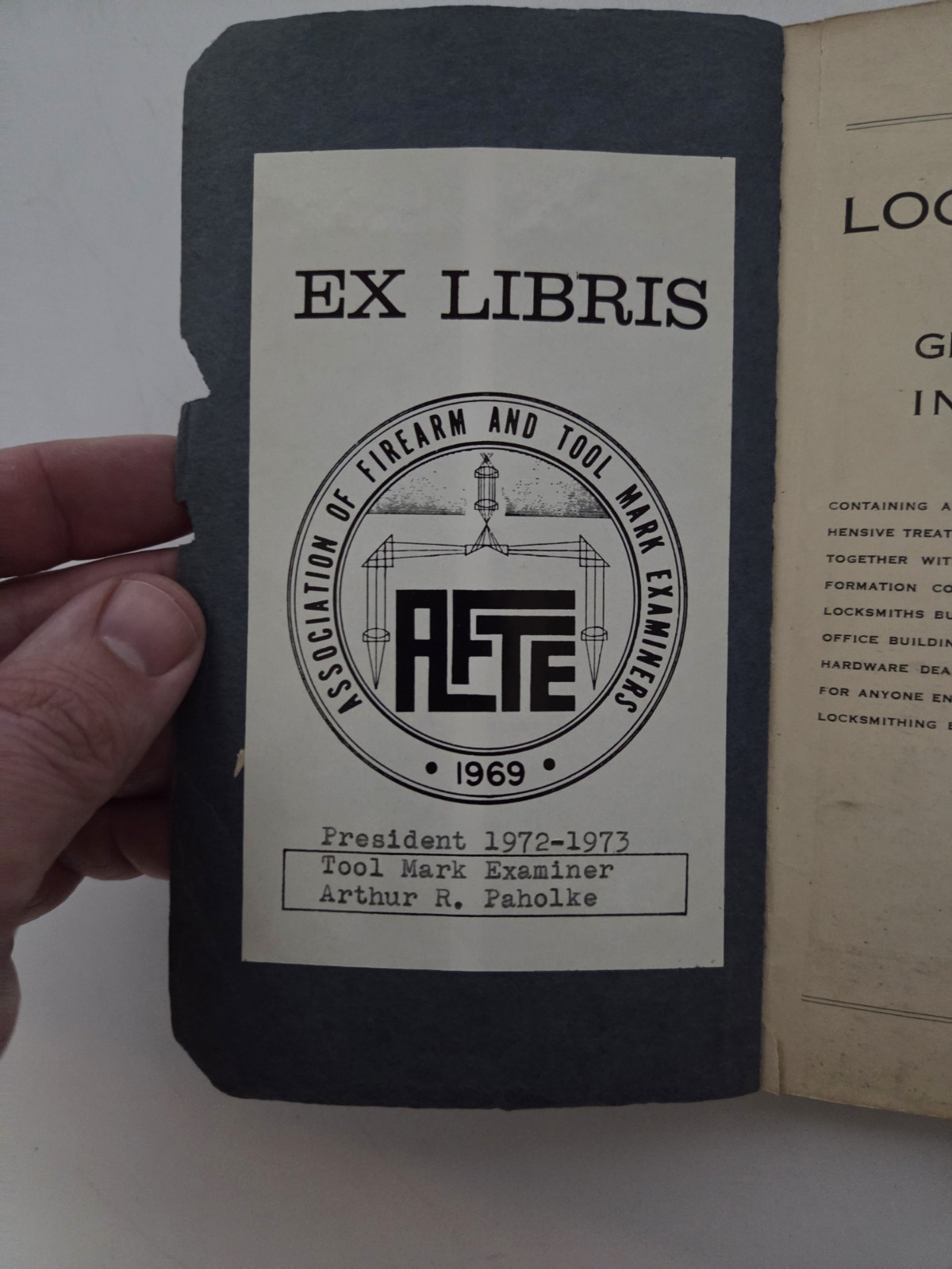 Locksmithing And Miscellaneous Shop Information Vintage Book