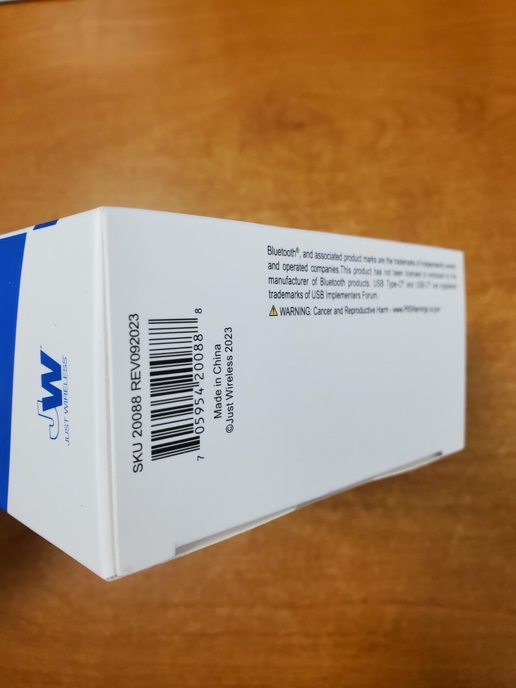 Just Wireless Bluetooth FM Transmitter USB-C/USB-A/Charging Port (0888) R6P1