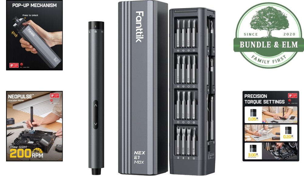 Mini Precision Screwdriver Set for Electronics with Magnetic Storage Case