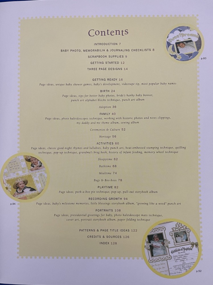 Memory Makers Baby Scrapbooks Page Ideas Techniques
