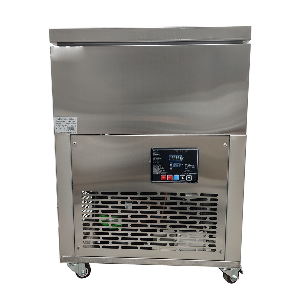 Automatic 6 Buckets Snow Ice Machine Cylindrical Ice Block Making Machine Ice B