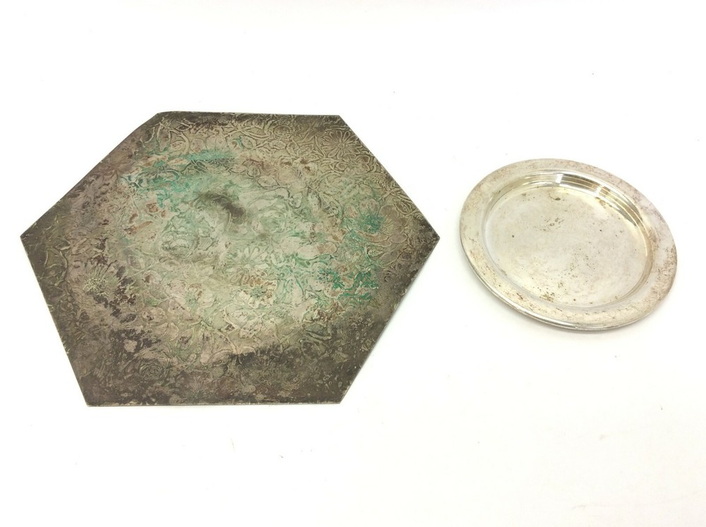 Tray Coaster Silverplate Plant Stand Hole in One PGA Contest Dish LG Balfour EPB