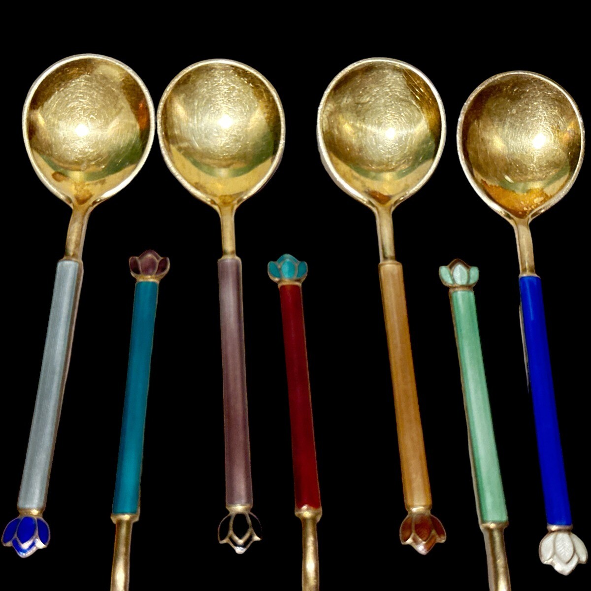 David Andersen Norway Sterling Enamel Demitasse CHOICE OF ONE