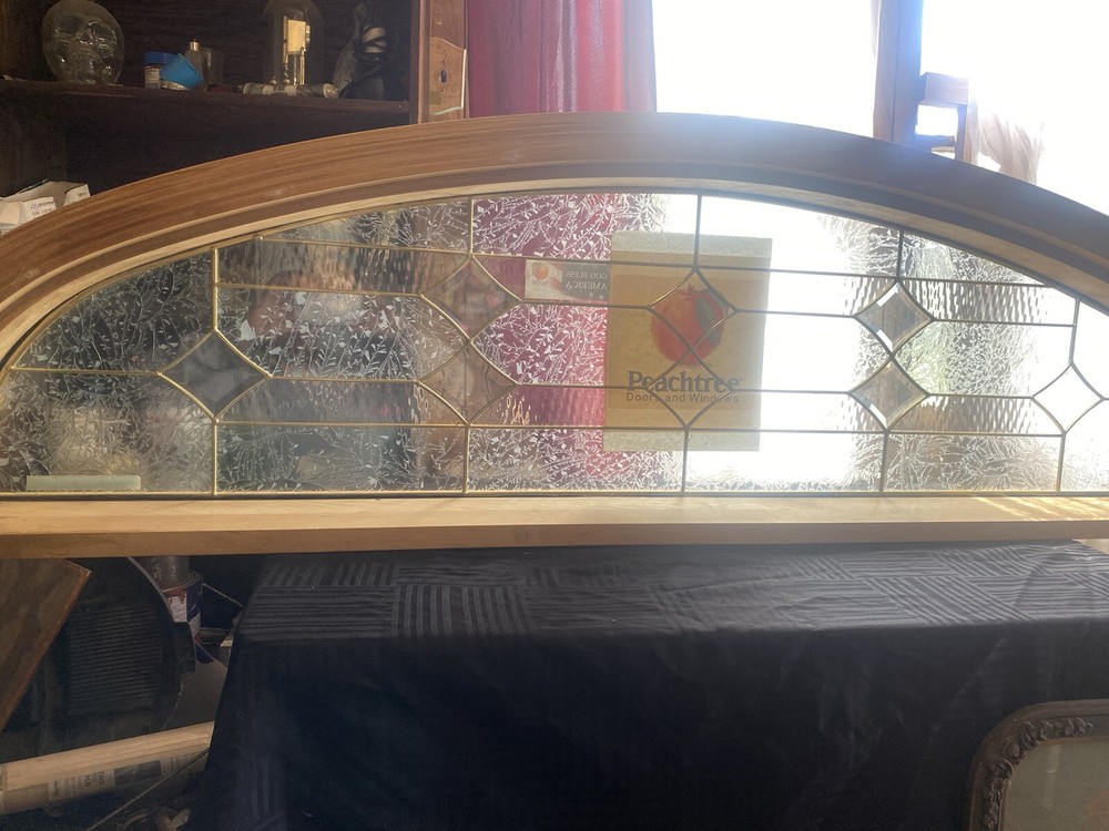 Transom Leaded Brass Window