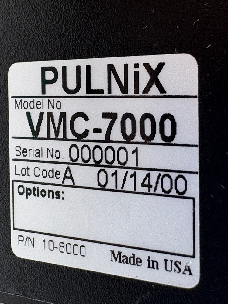 USED | Pulnix VMC-7000 Industrial Machine-Vision High Resolution CCD Camera -Blk