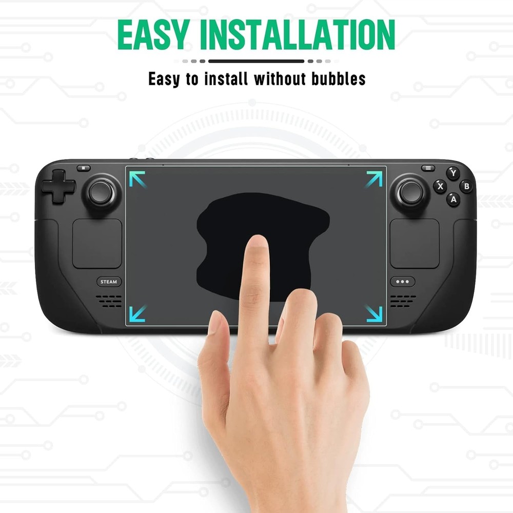 Full Coverage Anti-Glare Screen Protector for Steam Deck - 2 Pack, 9H Hardness