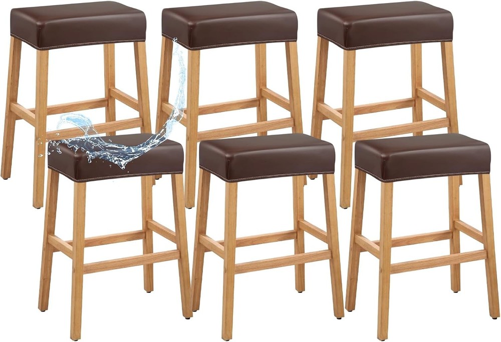 PU Leather Bar Stool Covers Rectangular 100% Waterproof Stool Covers