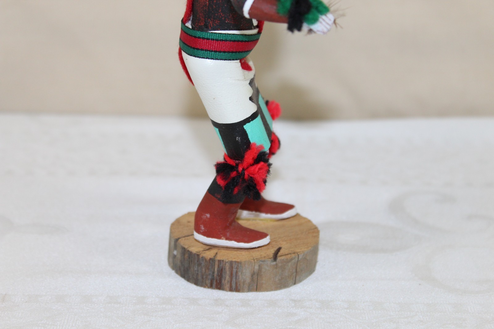 Vintage Hopi Pueblo 7.25" Kachina Doll "Broad Face" Signed C. King