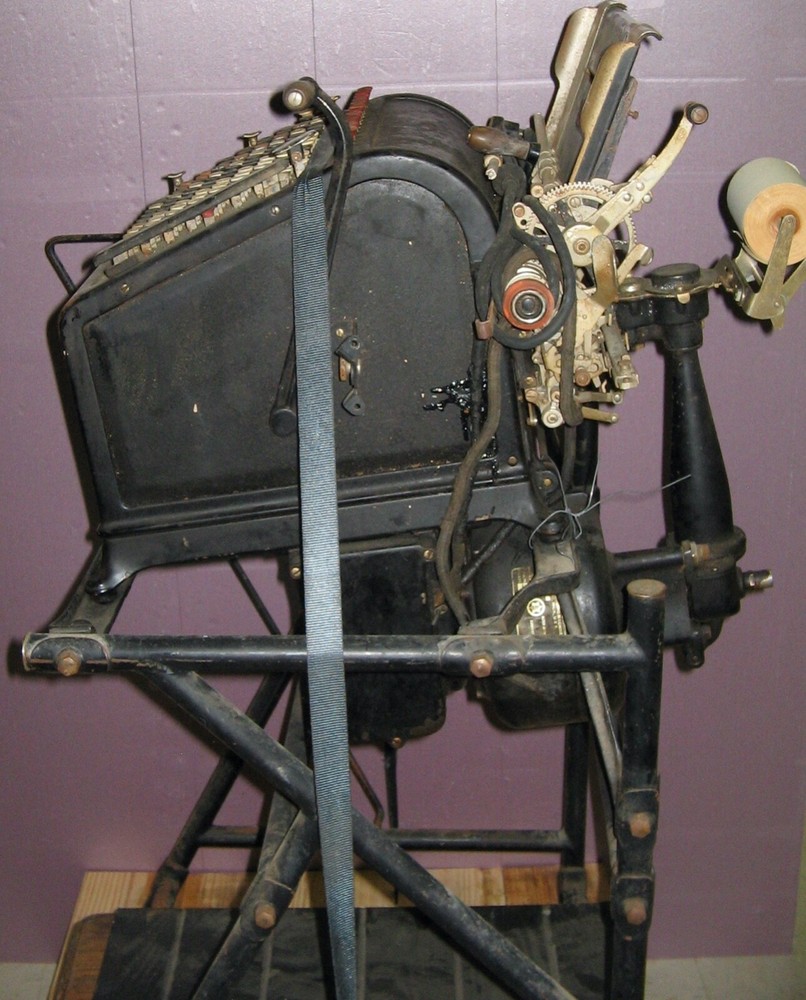 Burroughs Billing Machine with Stand dated 1922
