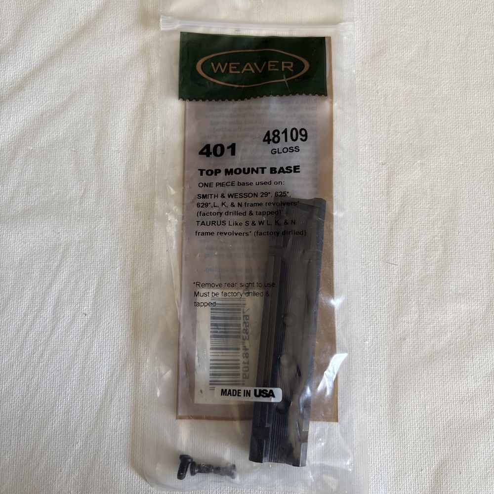 Weaver Top Mount Base #401