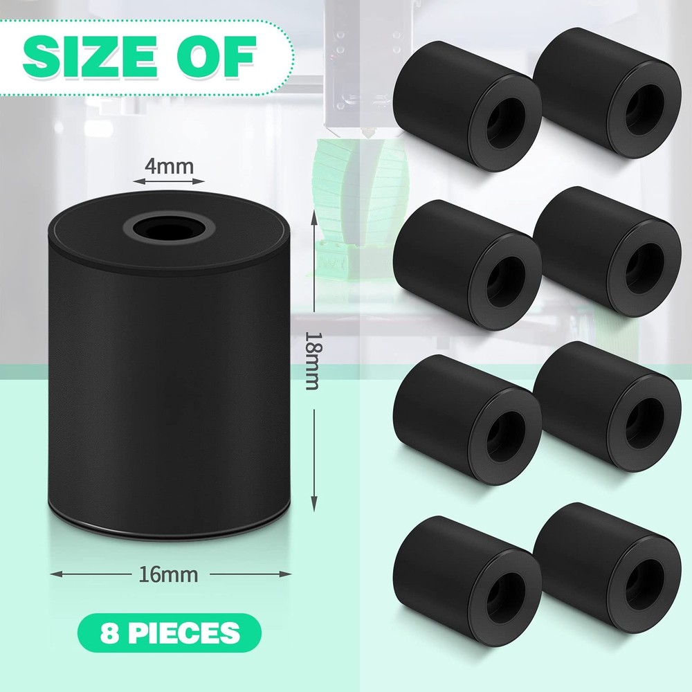 3D Printer Heat Bed Leveling Silicone Columns Solid Mounts For Ender 3 CR10 8Pcs