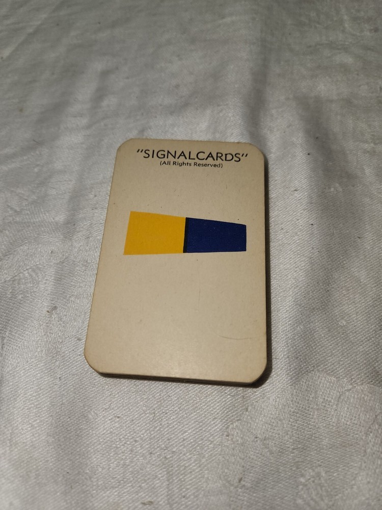 WWII US Navy Signal Cards Pennants Semaphore Morse Code 41 Cards Sunset Press