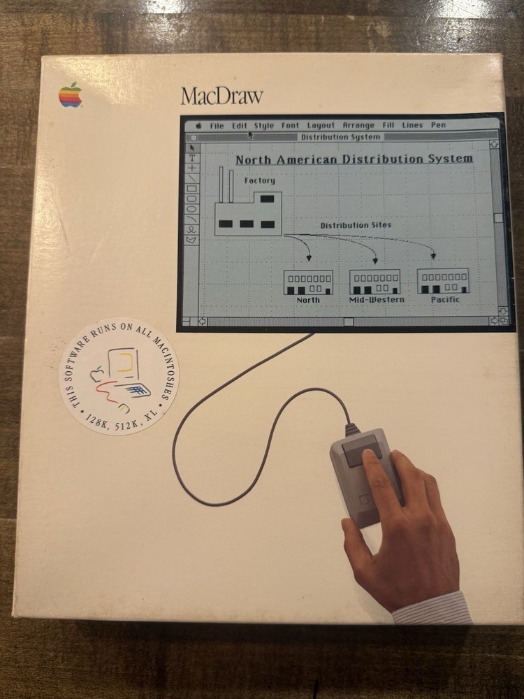 Vintage Software Macintosh MacDraw  1984