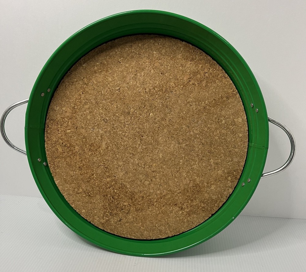 Green Tray with Cork Pad Insert 12" Diameter