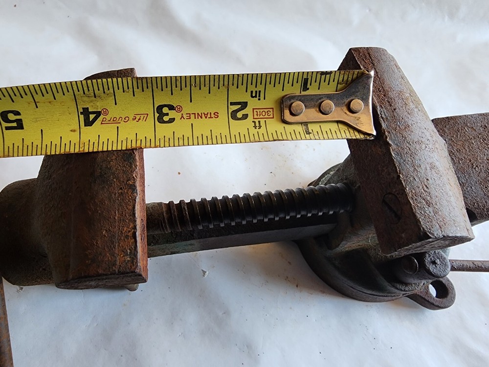 Lake Side 3" Vise Bench Table Mount Swivel Base