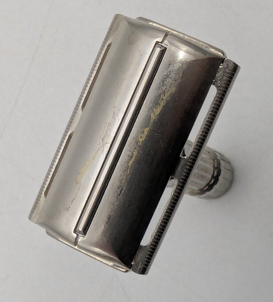 1959 Gillette Fat Boy Adjustable Safety Razor E-1 DE TTO