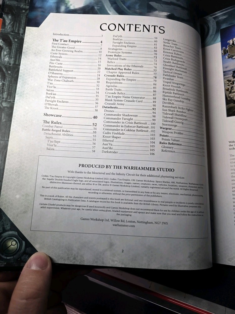 Codex: T'au Empire -Warhammer 40K- Games Workshop Hardcover Book