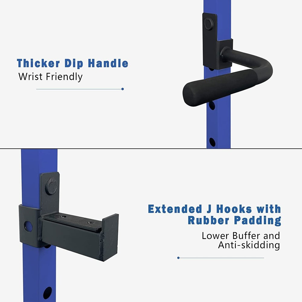 Multi-functional Power Cage,Home Adjustable Pullup Squat Rack 1000Lbs Capacity