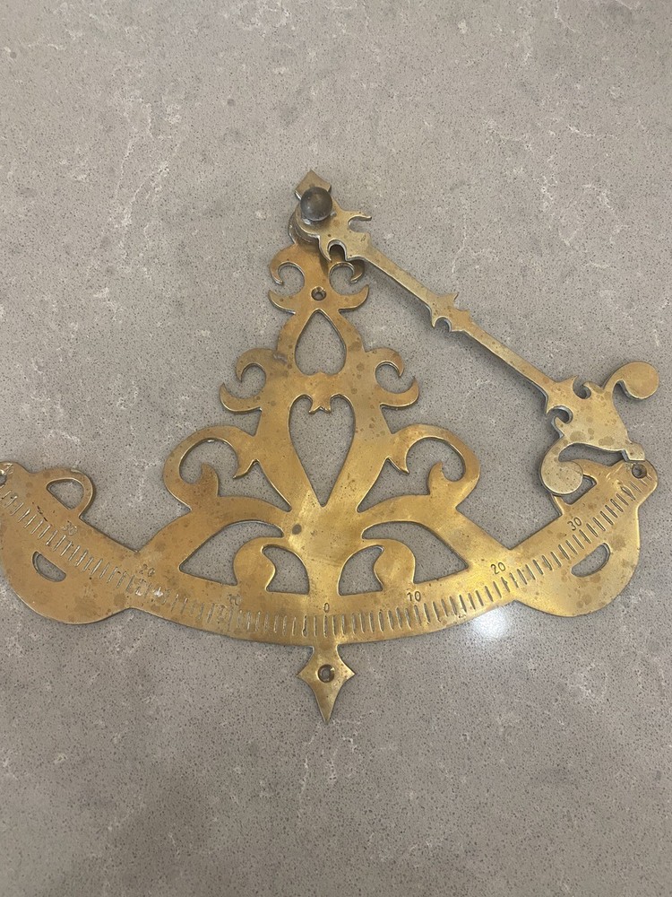 VTG Solid Brass Ship Pendulum Inclinometer Marine Instrument, Nautical Decor