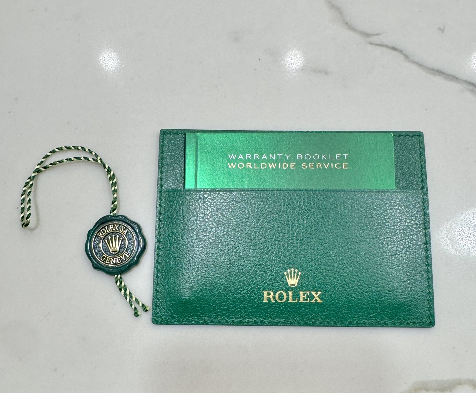 Genuine New Style Rolex Card Holder Guarantee Manual Booklet And Tag 2020 - NOW