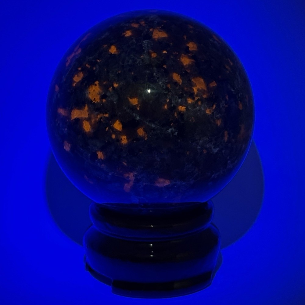 Fluorescent Yooperlite Sphere, 58mm