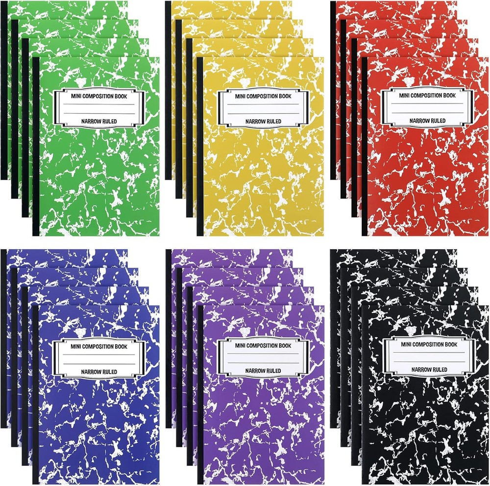 Eersida Mini Composition Notebook Books Small Marble Note
