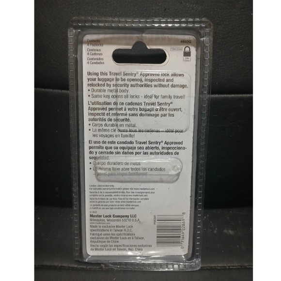 Master Lock 4683Q Keyed TSA approved