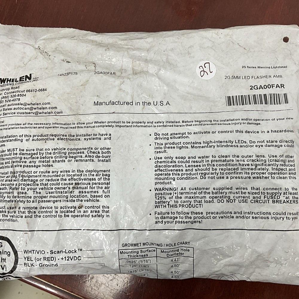 Whelen Genuine Light 2GA00FAR