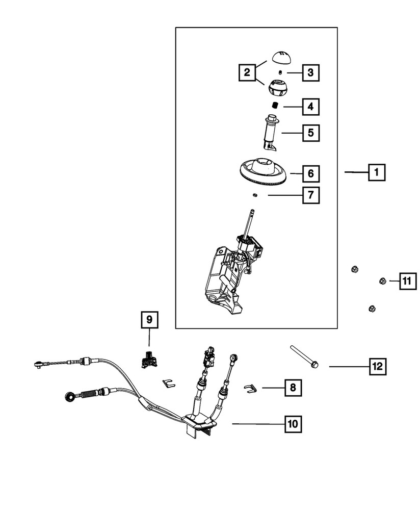 Genuine Mopar Gearshift Boot 68143142AB