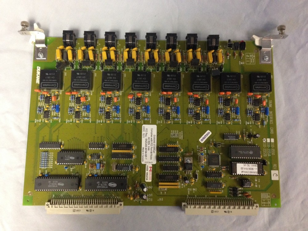 Dukane 110-3552B Rev. C Trunk Interface Card for Star Call Intercom System
