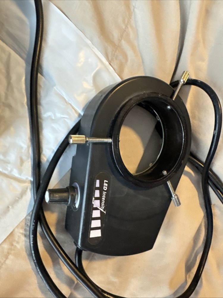 Micro-Lite LED LV2000-B Ring Illuminator Microscope Light O.C. White Scope