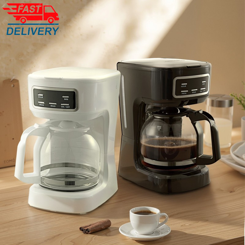 Finish 12-Cup Programmable Coffee Maker, White